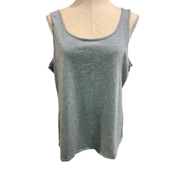 Size 2XL Duluth Trading Co Womens Gray Tank Top Shirt - Picture 2 of 6